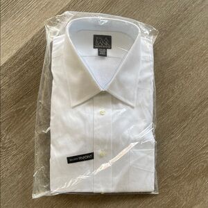 Jos. A. Bank Crisp White Dress Shirt Executive Collection 17.5-35